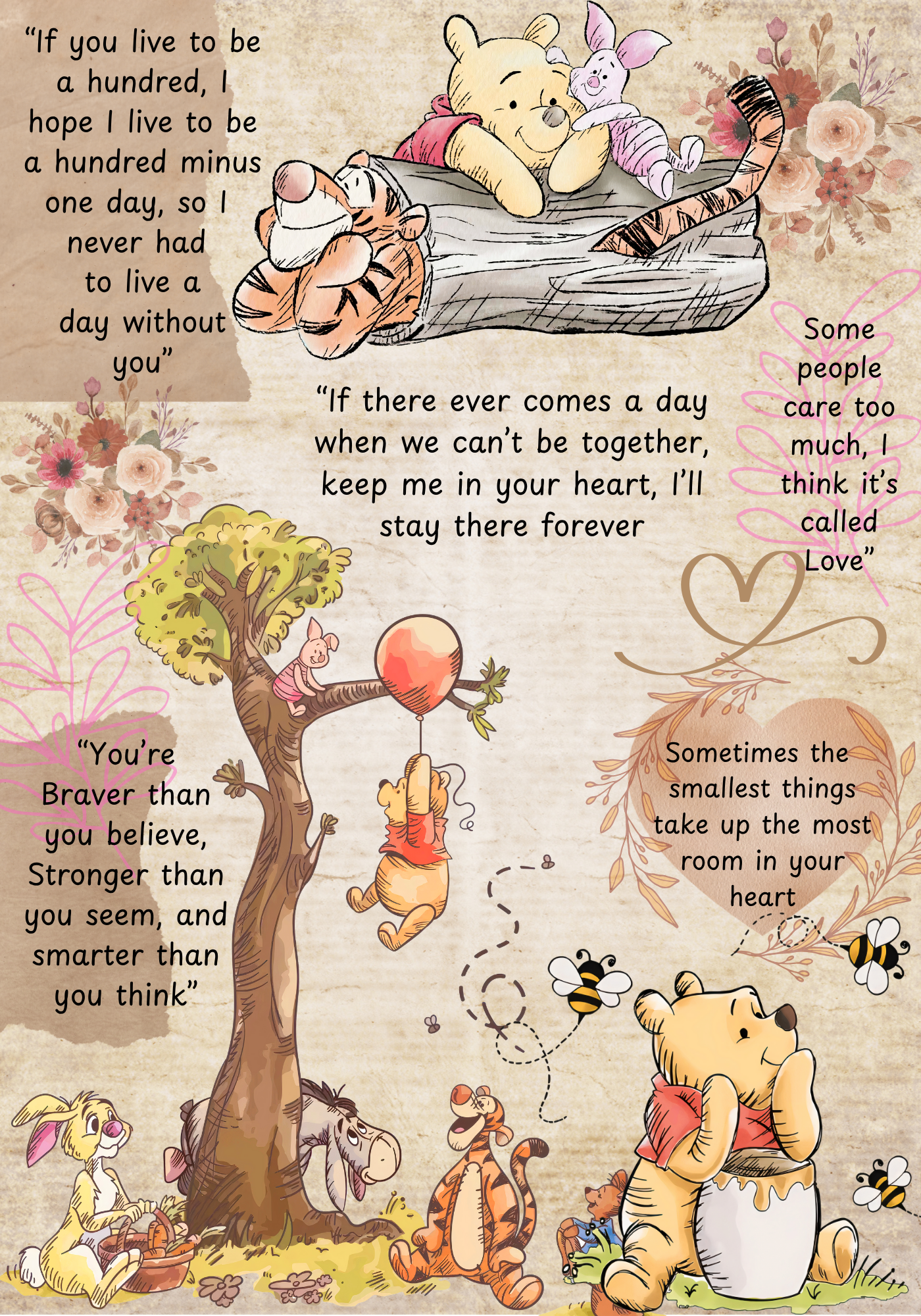 Winnie The Pooh Composition Notebook Cover Sticker