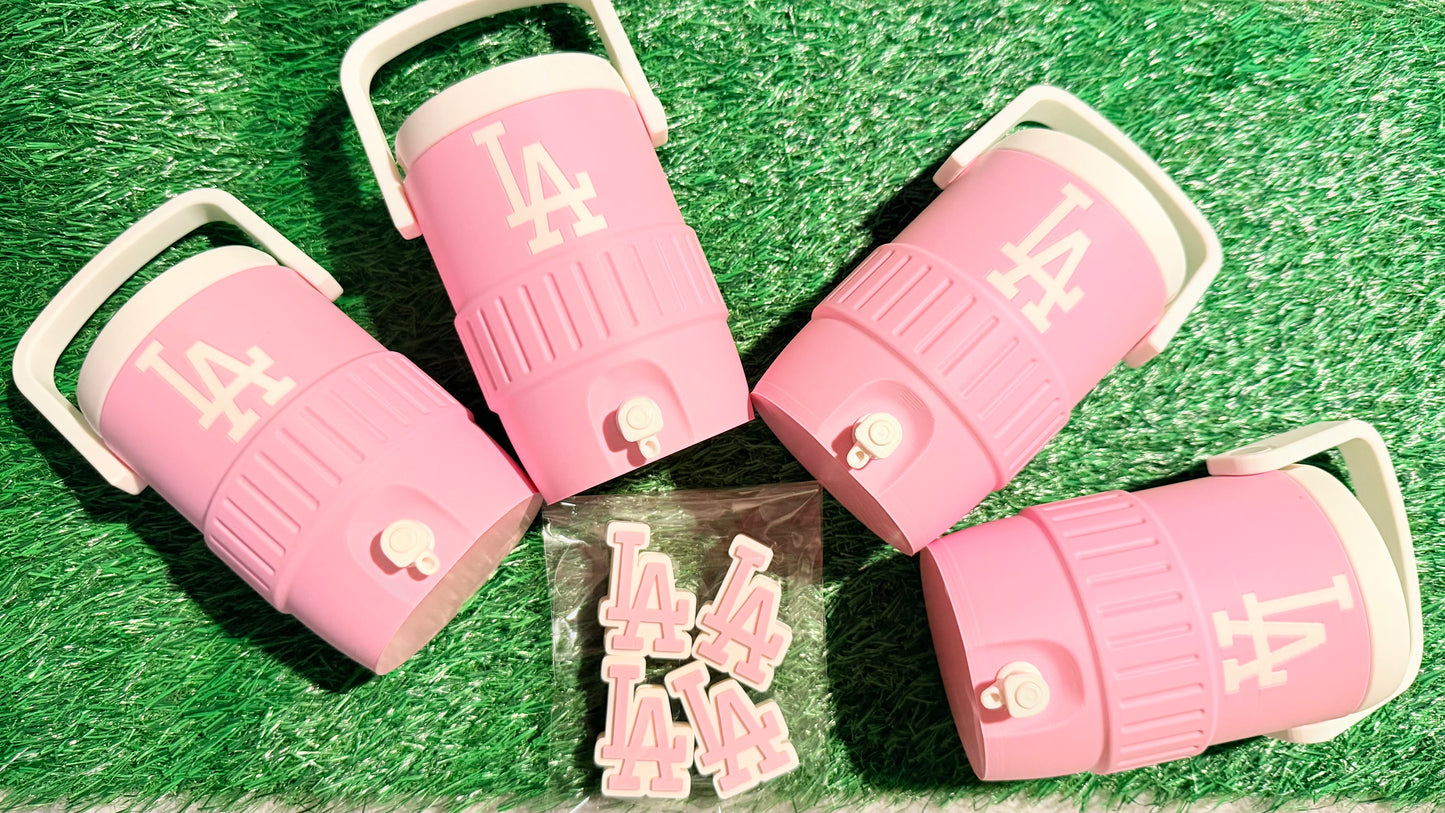 LA Inspired π - Mini Cooler Can Holder With Straw Topper