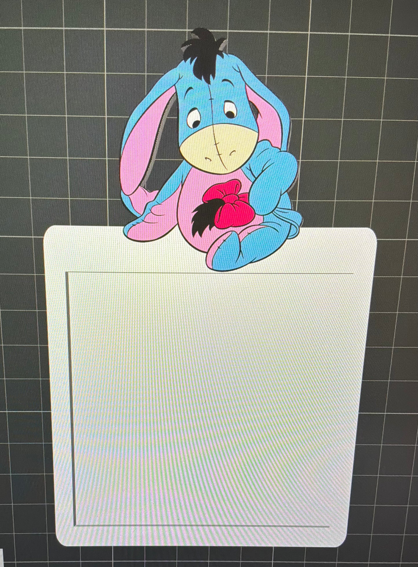 donkey post it note holder digital file