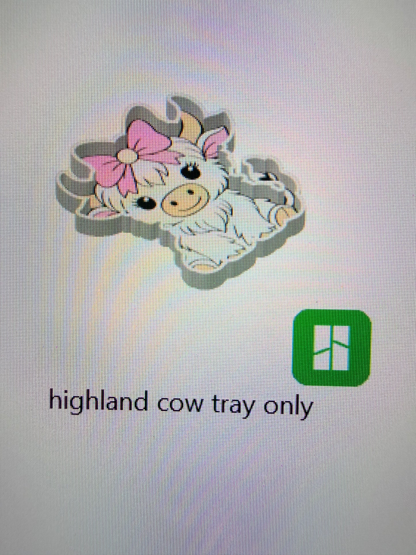 Highland Cow Trinket Tray