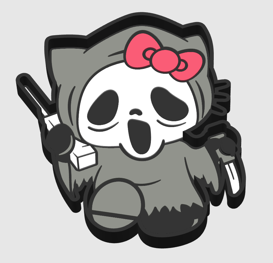 Kitty Scream Trinket Tray Digital