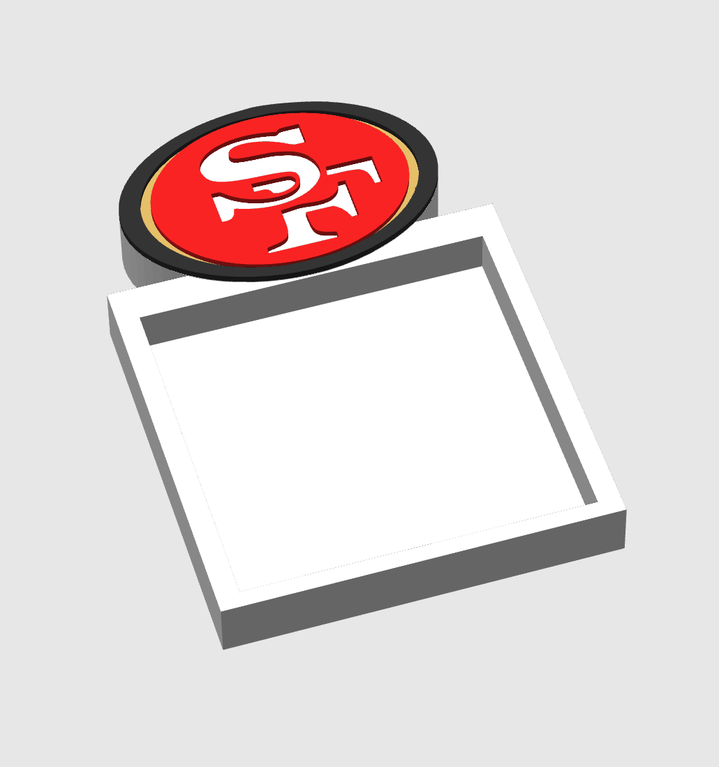 niners sticky note 3MF File only