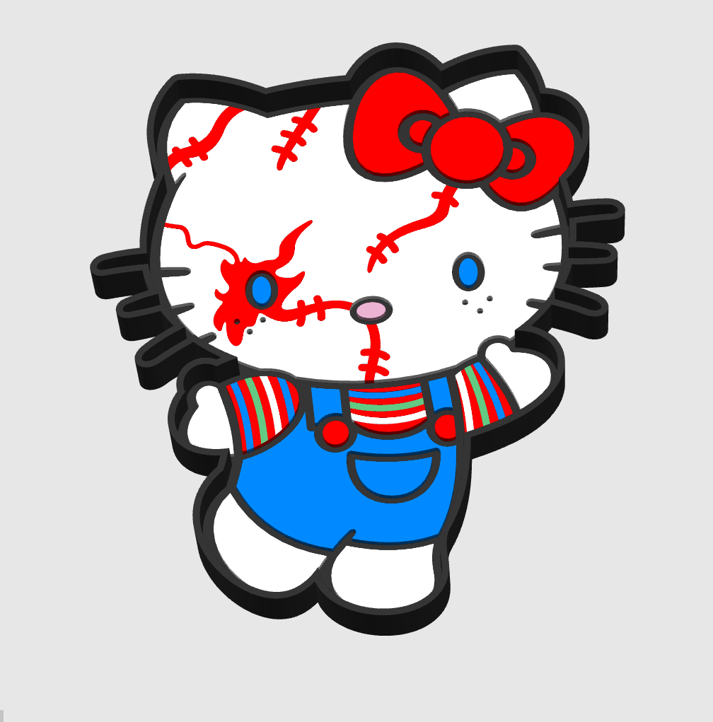 Kitty Chucky Tray 3MF Digital File