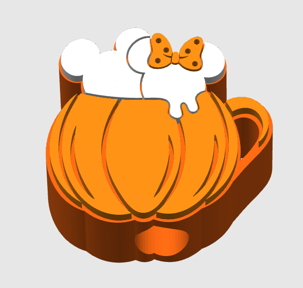 Magic Pumpkin Latte 10mm Straw Topper 3MF Digital