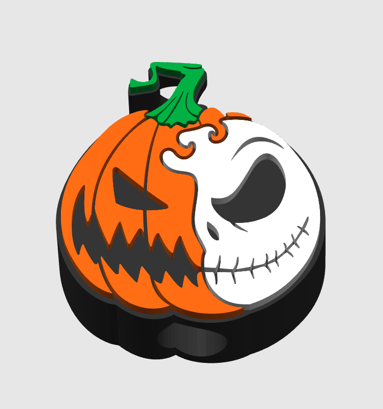 Jack Pumpkin 10mm Straw Topper 3MF Digital File