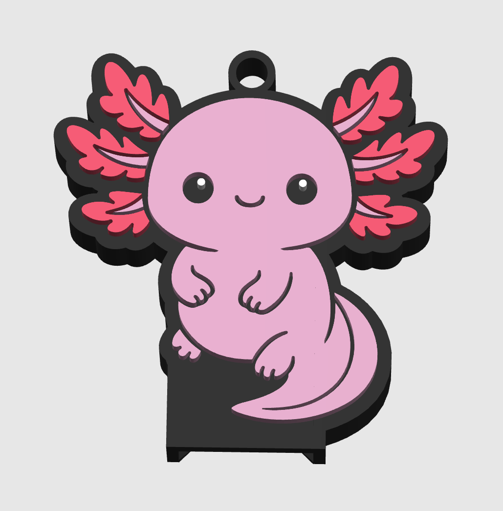 Axolotl Can Tab Opener 3MF Digital File
