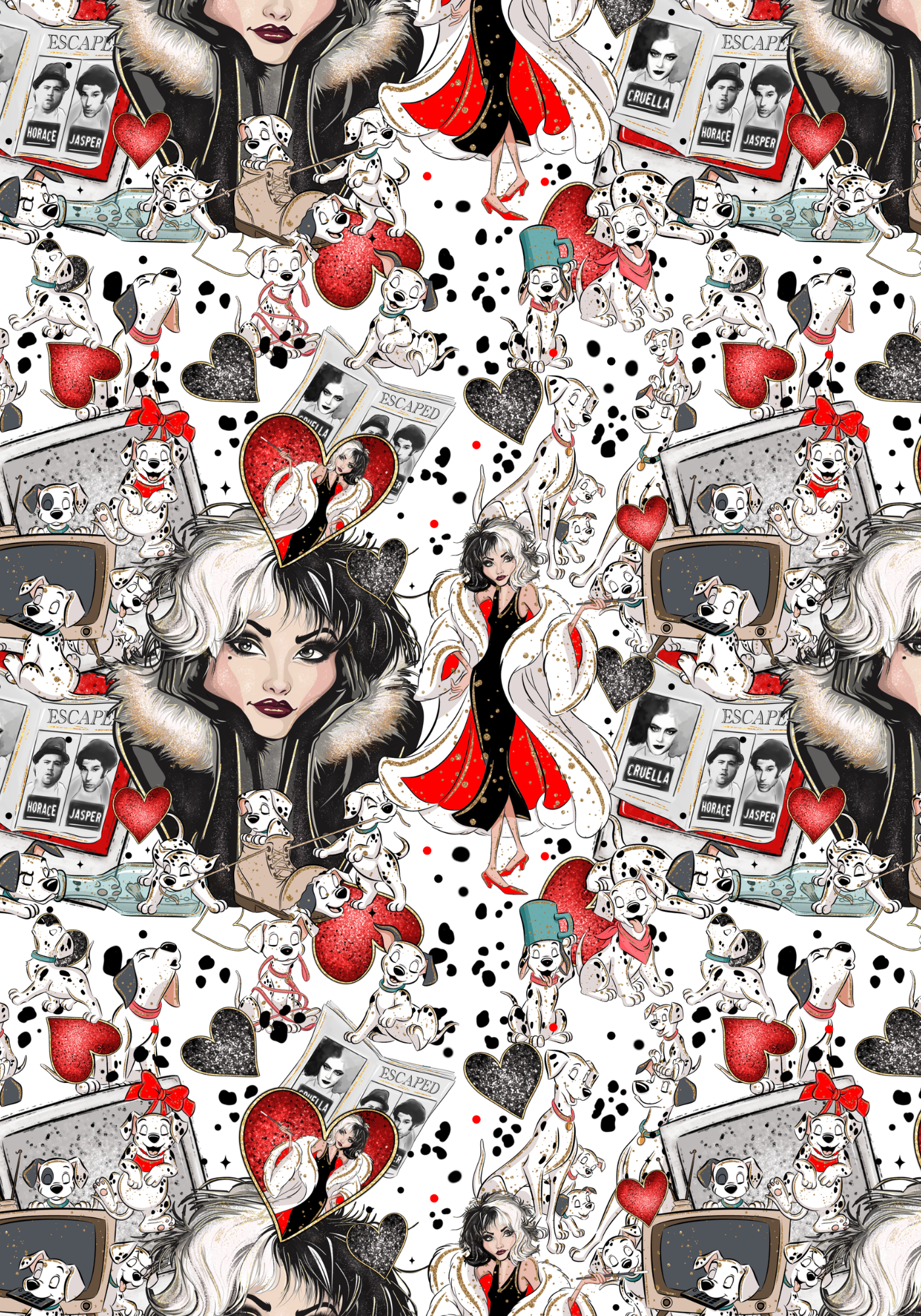 101 Dalmatian Composition Notebook Sticker Cover
