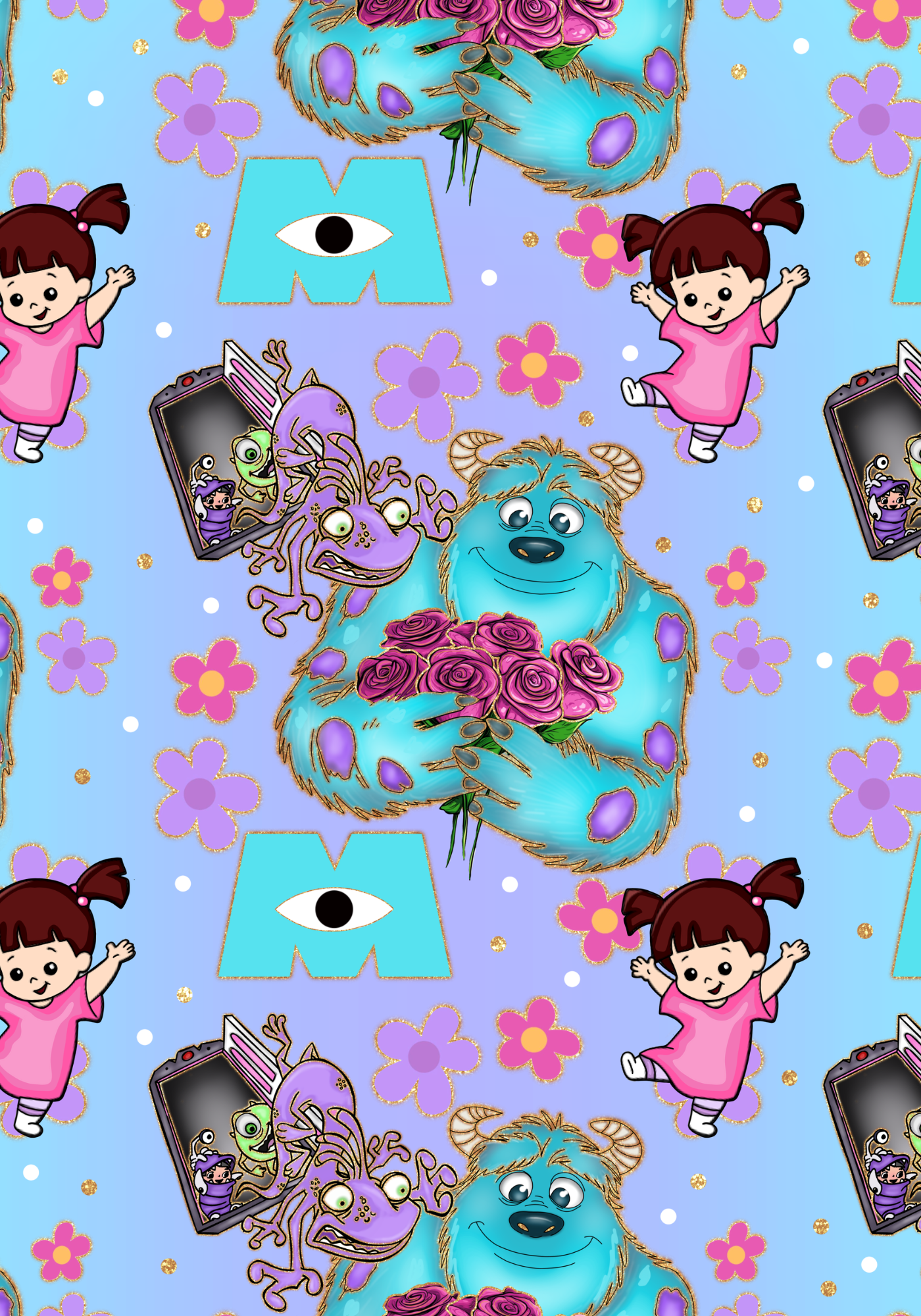Monsters- Composition Notebook Sticker Cover Set