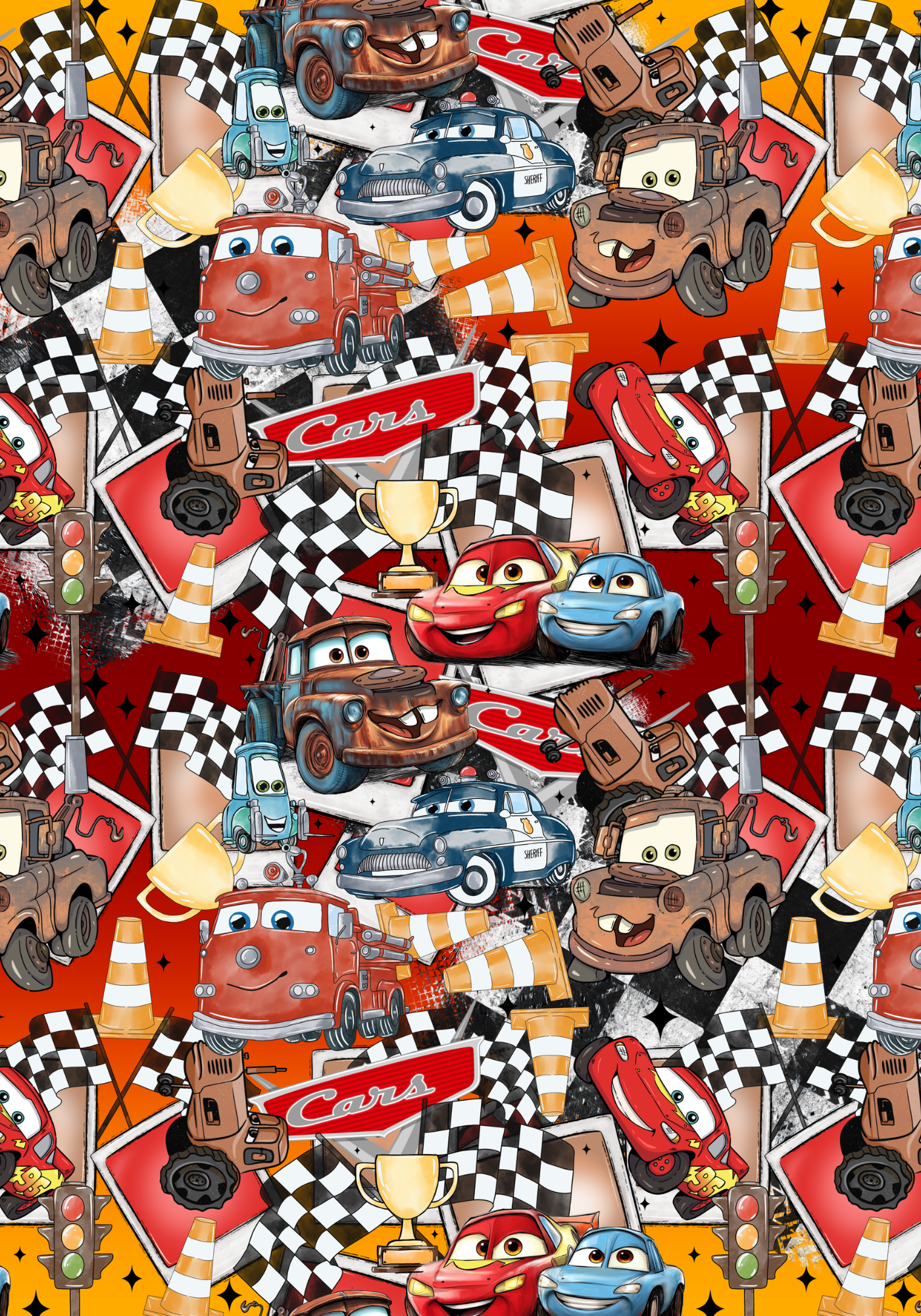 Cars Composition Notebook Sticker Cover Set