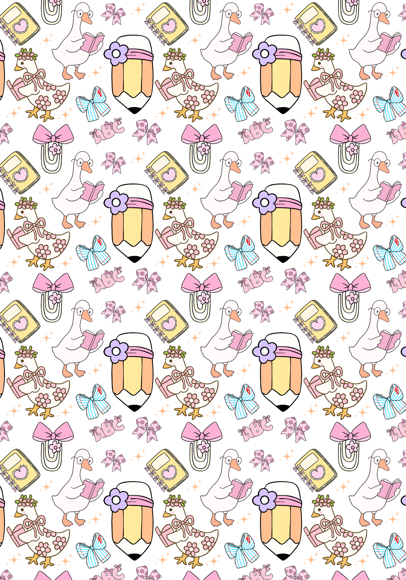 Goose Pencil Composition Notebook Sticker Cover