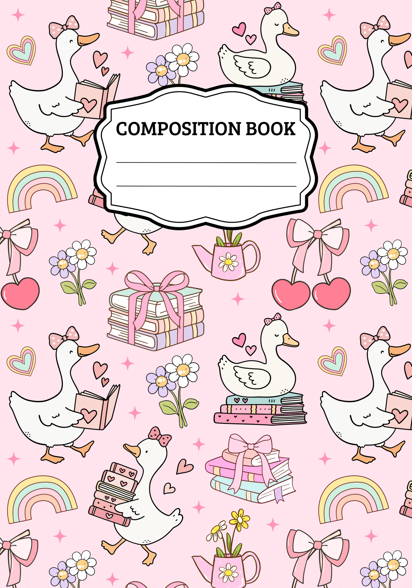 Goose Books Composition Notebook Cover Sticker