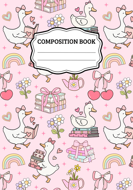 Goose Books Composition Notebook Cover Sticker