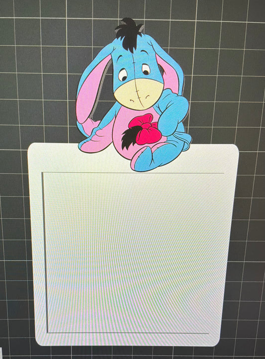 donkey post it note holder digital file