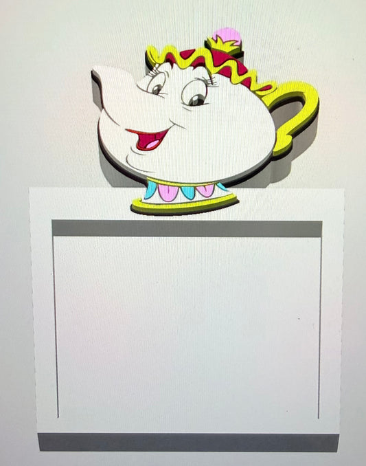 Miss Teacup Note holder digital file