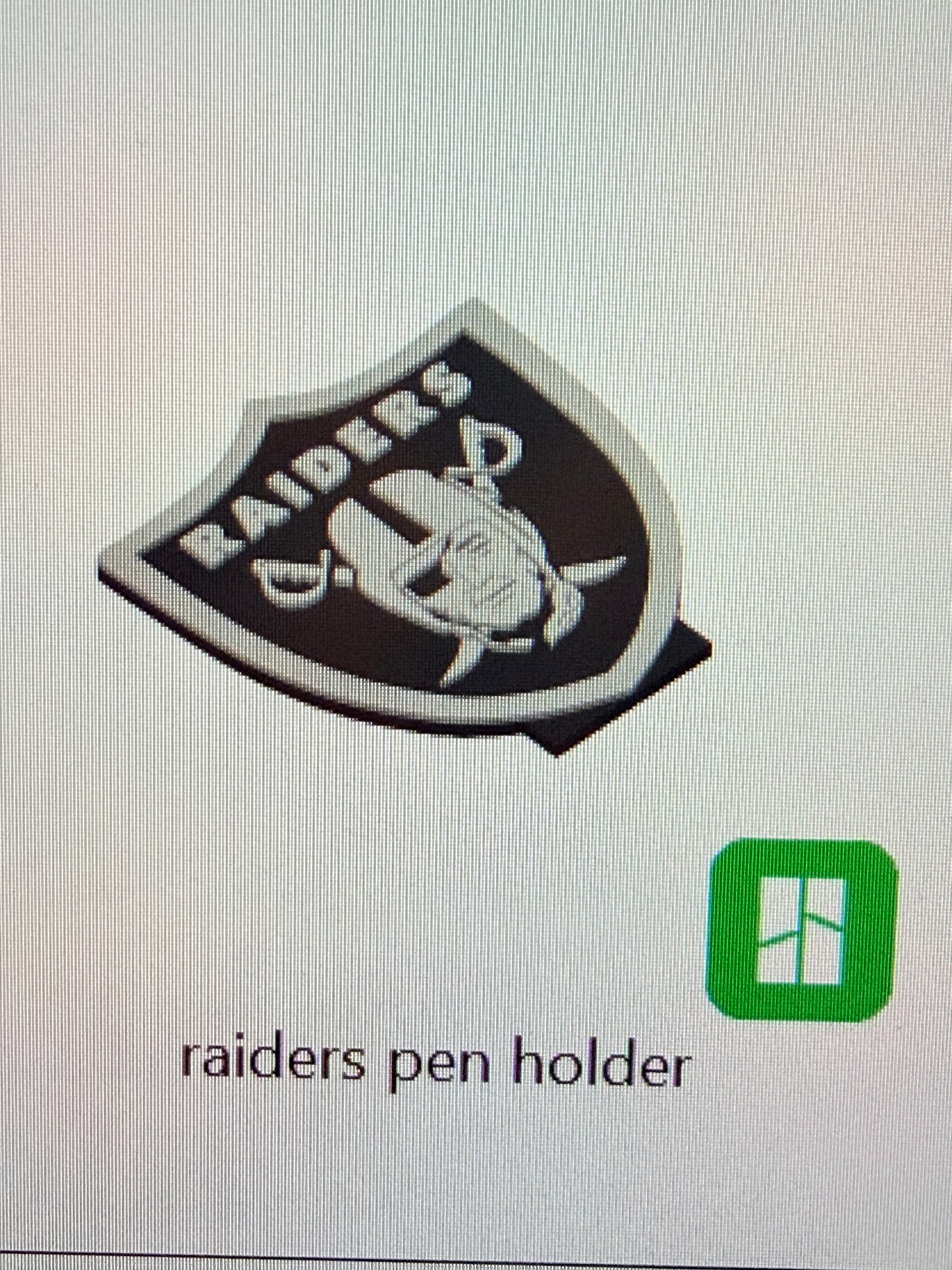 Raider Man logo Pen Holder