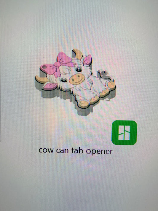 Highland Cow Can tab opener