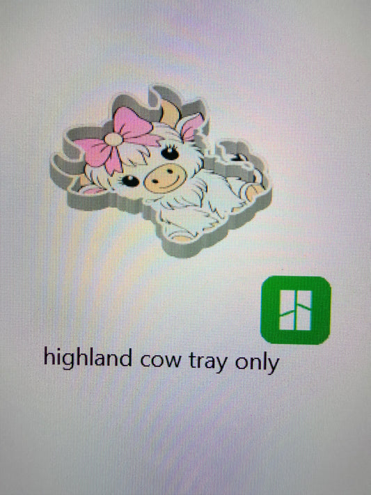 Highland Cow Trinket Tray