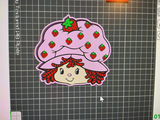 strawberry girl tray