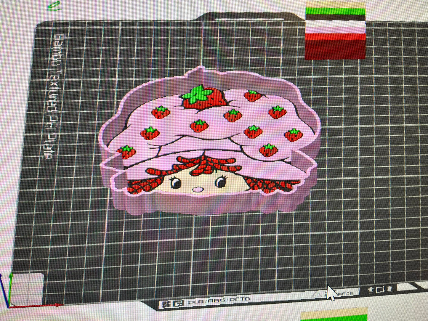 strawberry girl tray