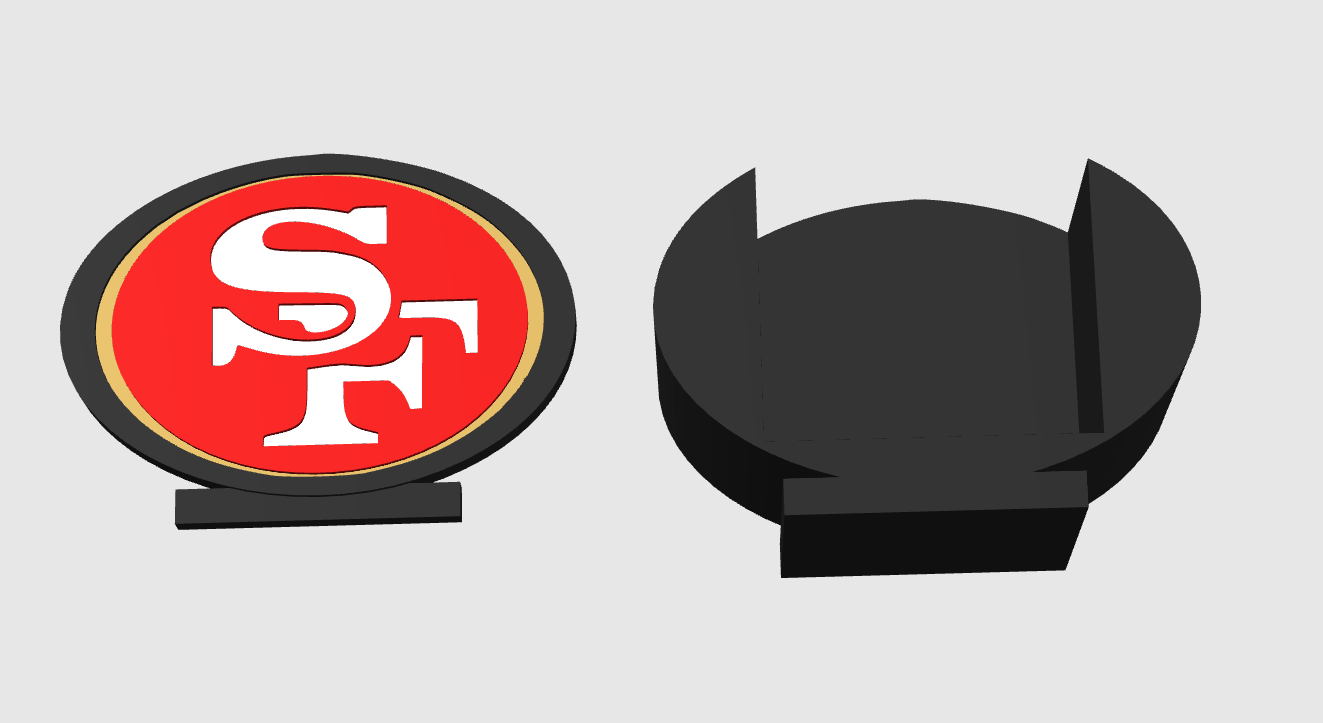 niners pen holder Digital 3MF file only