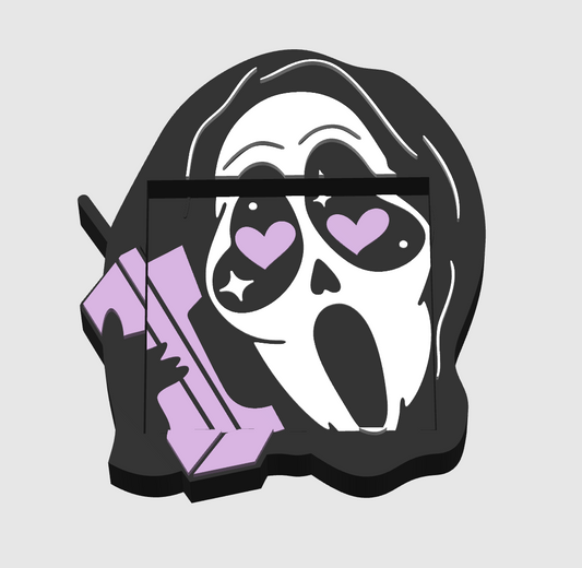 Ghost Face Note Holder 3MF Digital File