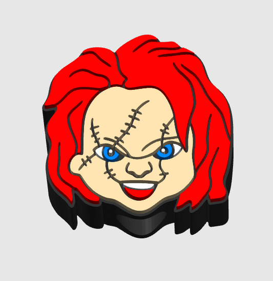 Chucky Straw Topper Set 8mm & 10mm 3MF Digital File
