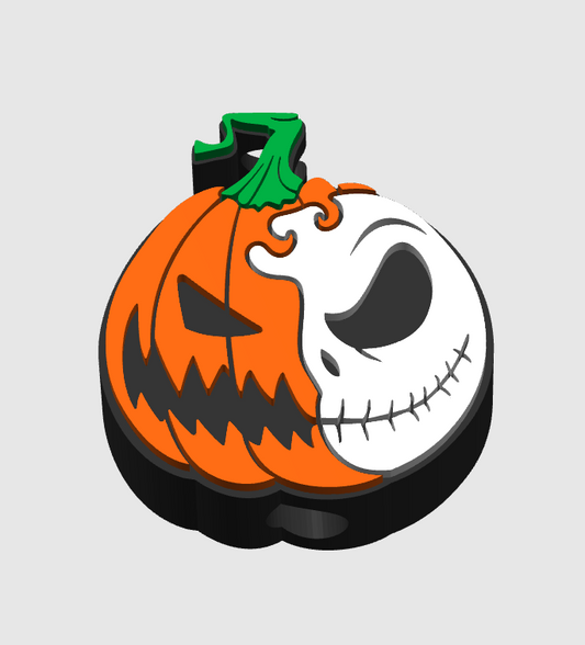 Jack Pumpkin Straw Topper Set 8mm & 10mm 3MF Digital File