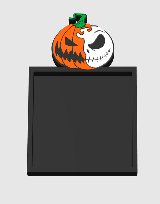 Jack Pumpkin Sticky Note Holder 3MF Digital File