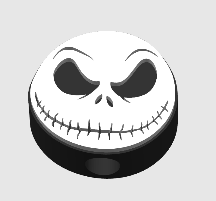Jack Face 10mm Straw Topper 3MF Digital File