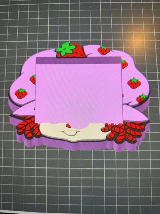Strawberry Girl sticky note holder